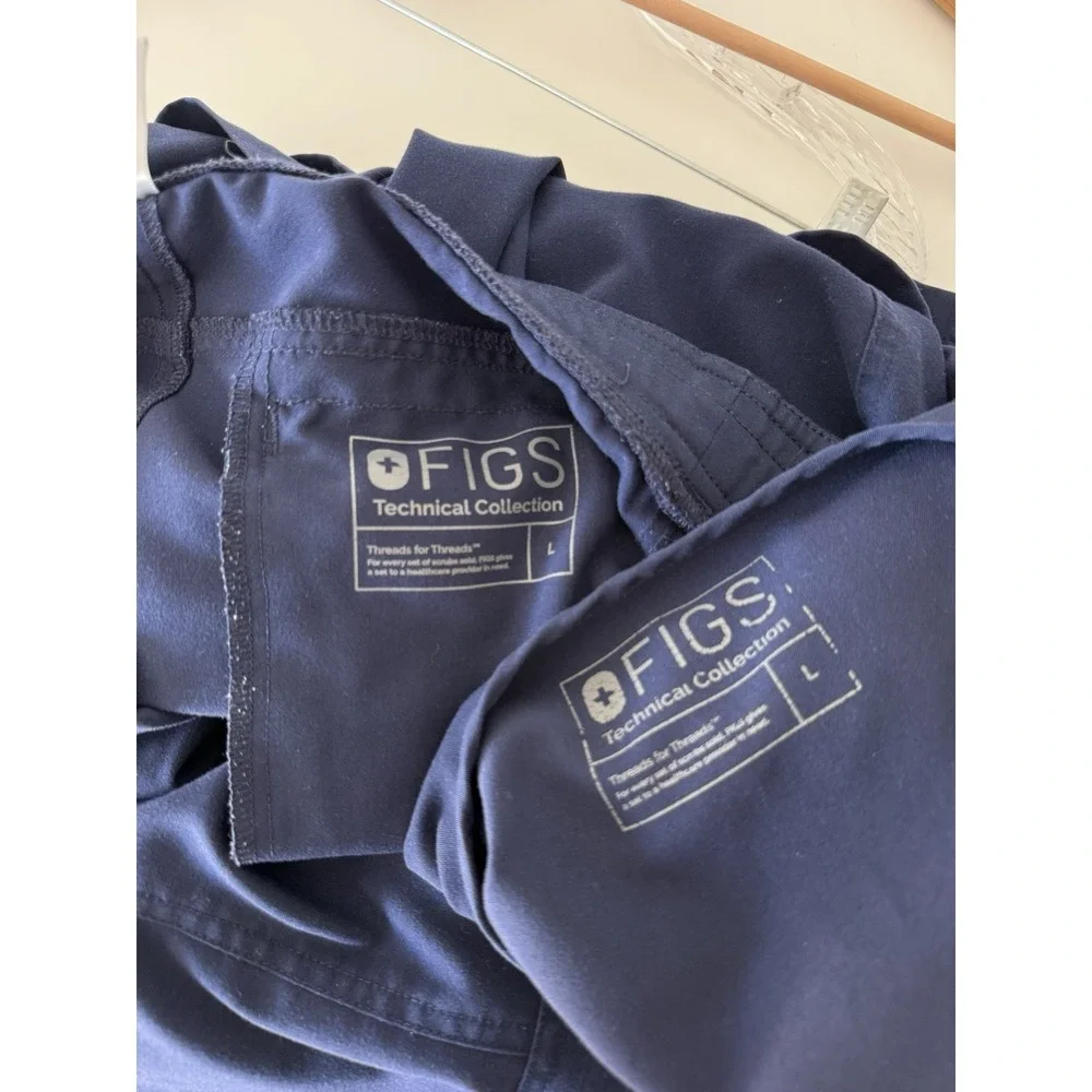 Figs Mens Scrub Set Chisec Axim Large Navy Blue